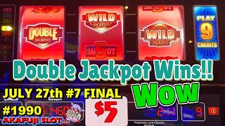 Blazing 7s Triple Double Jackpot Wild Nudge Slot machine Pechanga Casino High Limit Room [upl. by Atiraj500]