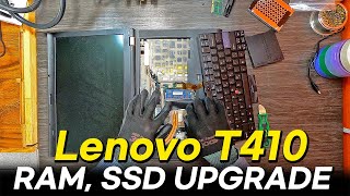 Lenovo ThinkPad T410 RAMMemory SSD Upgrade Easy Tutorial [upl. by Sisile]