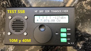 📡 USDX 10W 8 Band SDR All Mode HF SSB QRP Transceiver QCXSSB  Battery First test LU1COP [upl. by Graehme590]