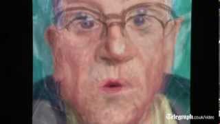 David Hockney paints using iPad for new exhibition [upl. by Zoller]