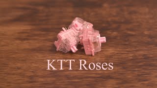 ktt roses linear switch review  unlubed and lubed soundtest [upl. by Yekim698]