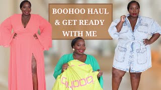 Summer Boohoo Plus Size Clothing Haul Try On [upl. by Stiegler751]