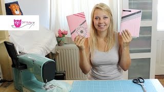 Notizheft selber basteln und binden – DIY Eule [upl. by Jennica355]