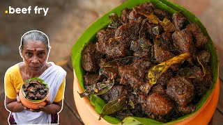 Nadan Beef Fry  Kerala Style Beef Fry Recipe  Nadan Beef Varattiyathu [upl. by Farman]