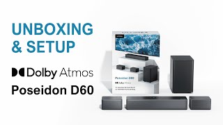 ULTIMEA Poseidon D60 SoundbarUnboxing and Operation Tutorial Video [upl. by Westleigh]