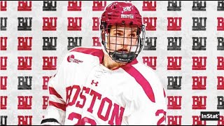 Lane Hutsons become one of hockeys best defensive prospects at Boston Univ [upl. by Reeher523]