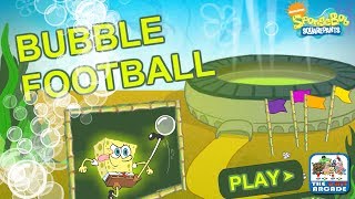 SpongeBob SquarePants Bubble Football  Soapy Soccer Shootout Nickelodeon Games [upl. by Tova]