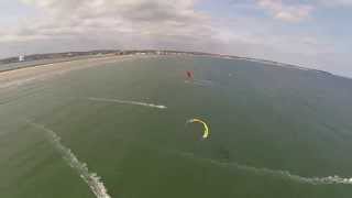 Drone Video Kiteboarding in Nahant MA [upl. by Higley]