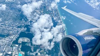 INTENSE BUZZ  jetBlue Airbus A320  Takeoff and Landing  Newark to Miami [upl. by Wixted]