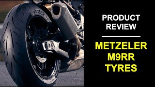 Motorcycle Tyre Review Metzeler Sportec M9RR on a BMW S1000RR [upl. by Quintina197]