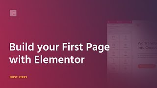 Build Your First Page With Elementor Page Builder for WordPress 2018 [upl. by Venable]