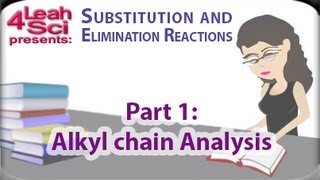 Alkyl Halide Carbon Chain Analysis for SN1 SN2 E1 E2 Reactions by Leah4sci [upl. by Berty]