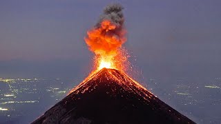 5 Stunning Volcano Eruptions Caught On Camera [upl. by Ahsinrats]