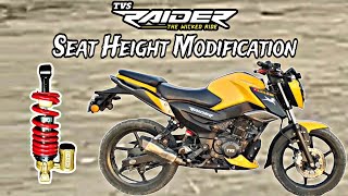 Tvs Raider Seat Height Modification [upl. by Kennedy]