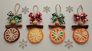 ¡¡Colgantes para Árbol tejidos en CROCHET muy navideños  Imanes llaveros o aplicación [upl. by Montfort283]