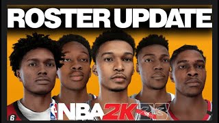 NBA 2k23 Roster update Download new free agency signings and 2023 rookies [upl. by Ecinehs722]