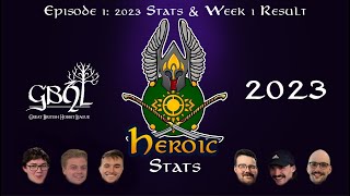 Heroic Stats Episode 1 2023 Stats amp Week 1 Results [upl. by Nnomae922]