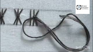 Sheaf stitch tutorial 🧵💯🪢🪡🪢 [upl. by Eanel446]