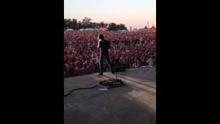 Jake Owen Thanks Kevin Harvick For Getting Him To Ohio Concert [upl. by Garrot]