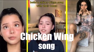 bella poarch chicken wings songwith beats and originaltiktok compilation [upl. by Ynnal]