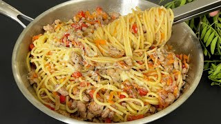 Das ist so ein köstliches SpaghettiRezept Du wirst es mögen Unglaublich gesunde Pasta [upl. by Yahsal]