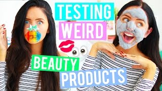 Testing WEIRD Beauty Products Crazy Products You NEED To Try Asian Beauty Products Tested [upl. by Allister]