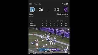 Duke on top youtubeshorts collegefootball DukeFootball [upl. by Ahsiema]