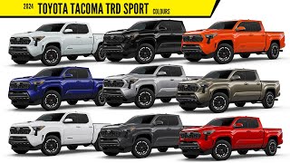 2024 Toyota Tacoma TRD Sport  All Color Options  Images  AUTOBICS [upl. by Ybbil406]