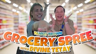 GROCERY TIME WITH MY ASSISTANT DIVINE TETAY  TAMMY BROWN [upl. by Hnacogn]