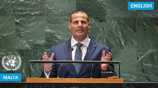 🇲🇹 Malta  Prime Minister Addresses United Nations General Debate 78th Session  UNGA [upl. by Napoleon]