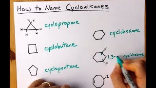 How to Name Cycloalkanes  6 Examples [upl. by Reames200]