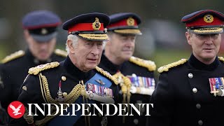 Watch again King Charles visits Royal Military Academy Sandhurst [upl. by Blus]