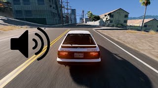 Custom 4AGE Blacktop 20v Engine Sounds For The Toyota AE86  BeamNG Drive [upl. by Eceinehs145]