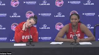 Indiana Fever postgame presser after their 8378 win over the New York Liberty [upl. by Waldos]