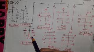 carbohaydrates TRICK to draw different types of aldoses and ketoses sugar  very easy trick [upl. by Magnusson]