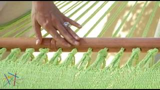 Large Grand Caribbean Nicaraguan Hammock with Spreader Bar and Fringe  Product Review Video [upl. by Otreblide]