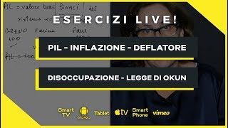 Pil Tasso di disoccupazione tasso di inflazione legge di Okun  Macroeconomia Economia Politica [upl. by Faustine]