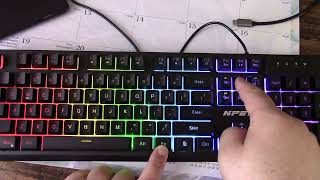 NPET K10 RGB Backlit Gaming Keyboard Review [upl. by Ettelocin]