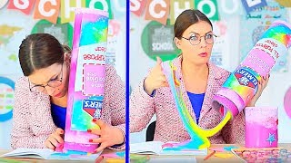 6 DIY Riesen XXL Einhorn Schulsachen [upl. by Tniassuot901]