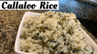 How To Make Callaloo Rice  Tazkitchen [upl. by Cilla]