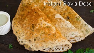 Rava dosa in tamil  ரவா தோசை  crispy and quick [upl. by Euqirdor950]