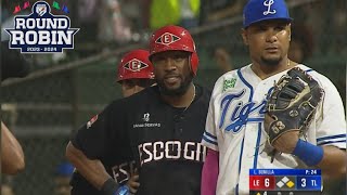 Resumen Leones del Escogido VS Tigres del Licey Round Robin 07012024 [upl. by Adia900]