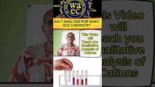 Salt Analysis WAEC GCE Chemistry PracticalWAECGCE2024 ChemistryPractical ExamTips ExamSuccess [upl. by Kesia843]