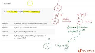 Fluorobenzene is prepared conveniently  12  NTA NEET SET 76  CHEMISTRY  NTA MOCK TESTS ENGL [upl. by Eetnod463]