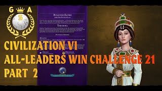 Civilization VI All Leaders Win Challenge 21 Byzantine Empire Theodora Part 02 civilization6 [upl. by Vanhook828]