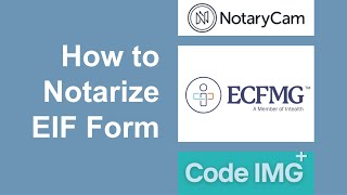 How to Notarize your EIF Epic Identification Form Form by Notarycam 2024 [upl. by Farley]