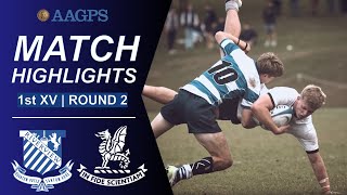 Riverview vs Newington  AAGPS Round 2  1st XV Highlights [upl. by Stead634]