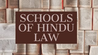 Schools of Hindu Law [upl. by Oderfliw]