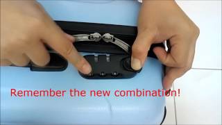 3 Steps to reset Luggage lock no reset button type [upl. by Kersten104]