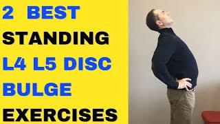 2 Standing Best Exercise For L4 L5 Disc Bulge Exercises L5 S1 Disc Bulge Exercises Dr Walter Salubro [upl. by Enidanreb]